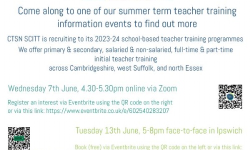 Teacher Training INformation Events